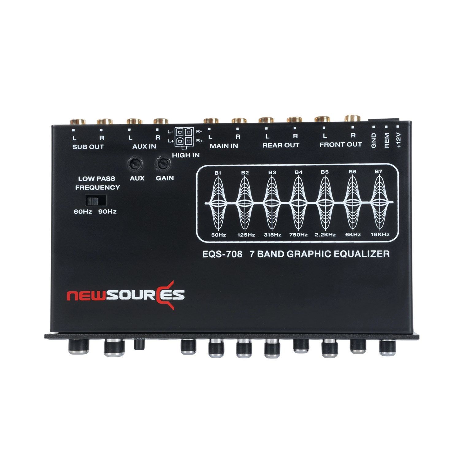 7 Bands Parametric Equalizer with AUX Input