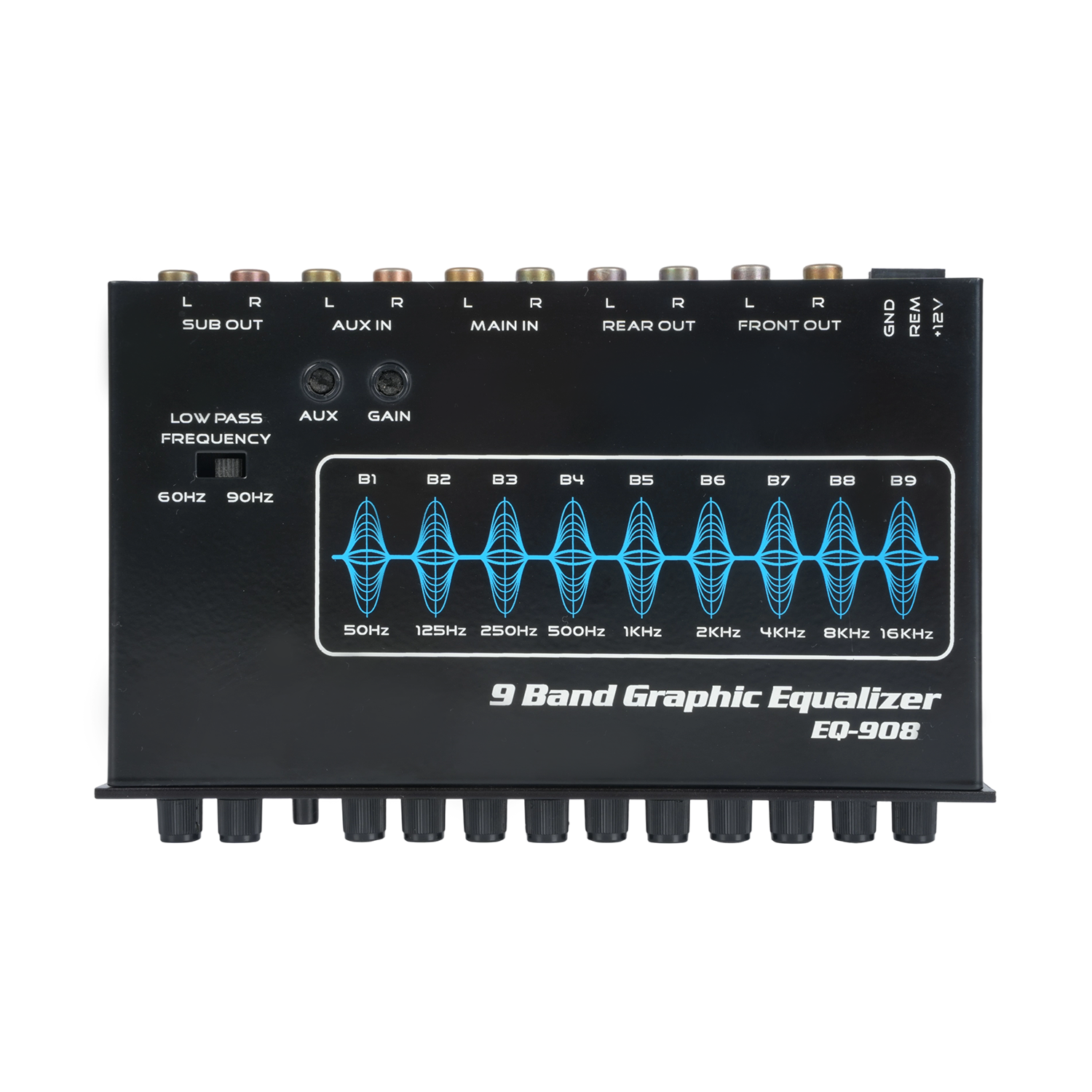 9 Bands Parametric Equalizer with AUX Input